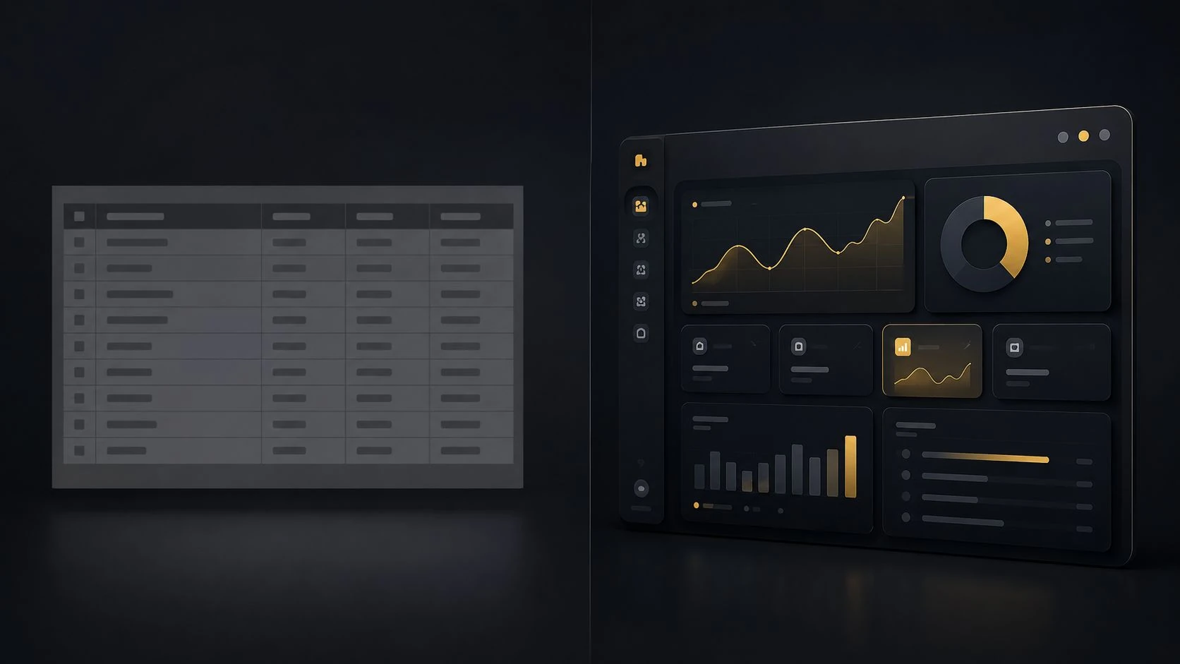 Comparison of Simpro built-in reports and a Power BI dashboard